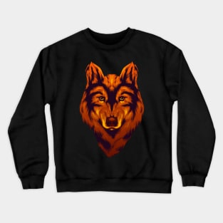 Red wolf Crewneck Sweatshirt